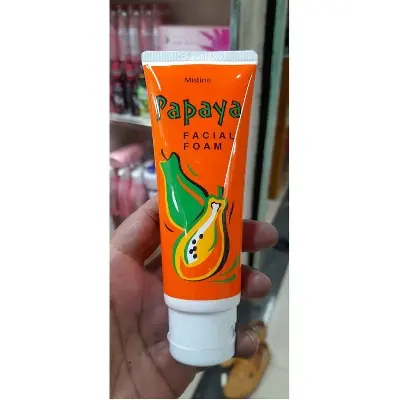 Picture of Mistine Papaya Facial Foam 100g(Orange,Face,Fruity)