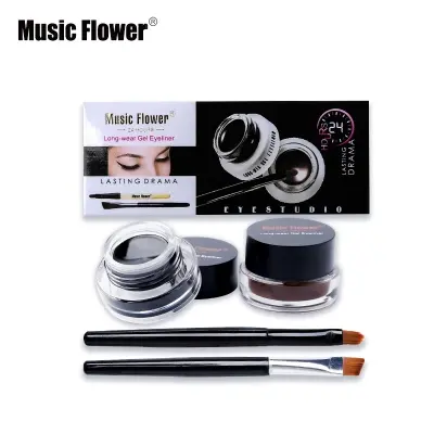Picture of Music Flower Eyeliner Gel Black and Brown 2in1
