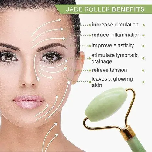 Picture of Natural Jade Roller Anti-Aging Facial Skin Massager Face Roller Quality Product(Face)