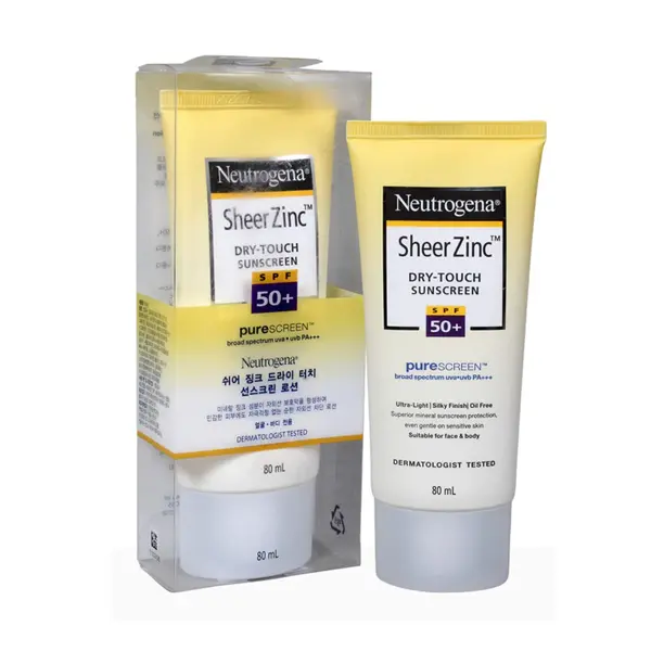 Picture of Neutrogena Sheer Zinc Dry Touch Sunscreen SPF50+ 80ml