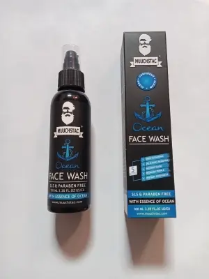 Picture of Ocean Foam Face Wash For Men Deep Cleansing Fighting Acne & Pimple 100ml(Black,)