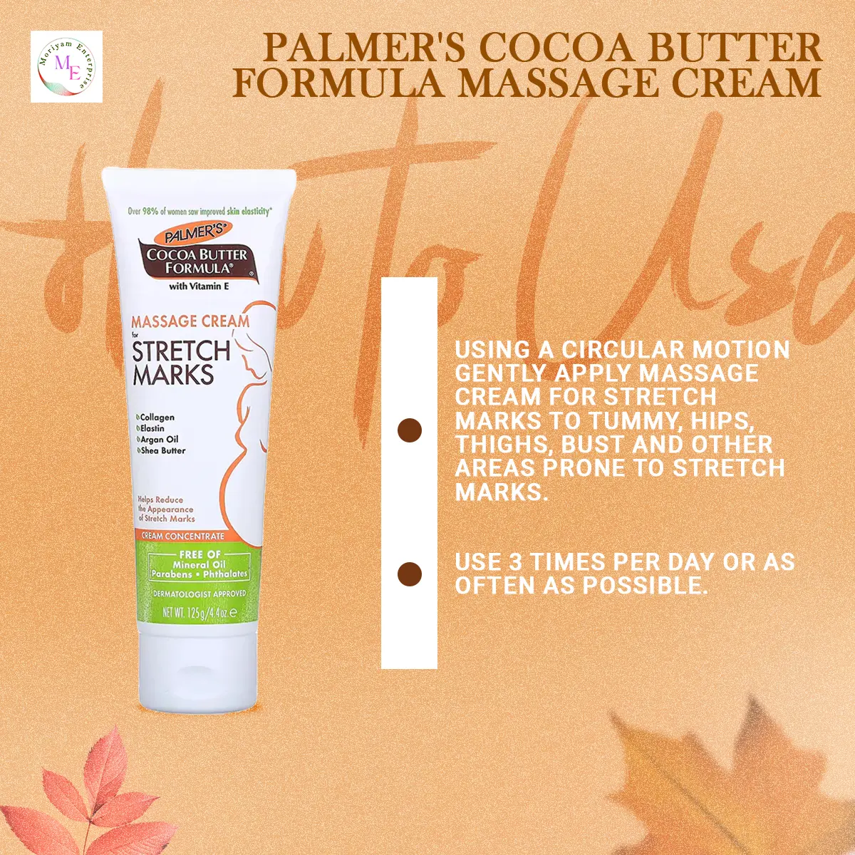 Picture of Palmer's Cocoa Butter Formula Massage Cream for Stretch Marks 125g