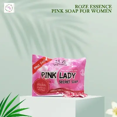 Picture of ROZE Essence Pink Soap For Women 30g(Pink,)