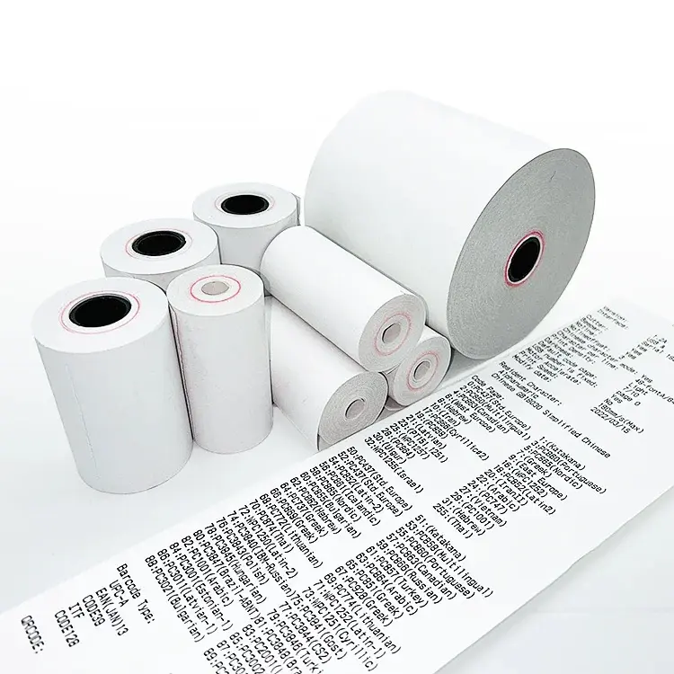 Picture of 78×60mm Thermal POS Paper Rolls – Compatible with 3-Inch (80mm) Rongta Receipt Printers – Fade-Resistant and Durable(20 Rolls)