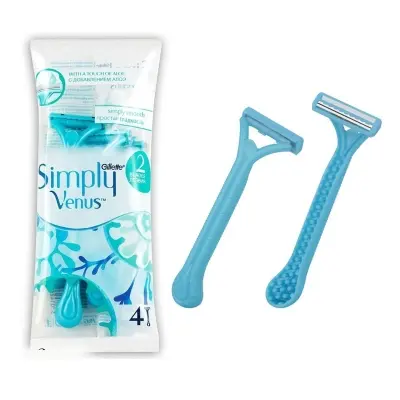 Picture of Simply Venus 2 Disposable 4 Razor For Women(Aqua)