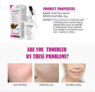 Picture of Snail Collagen Face Anti Acne Whitening Skin Care Serum 30g