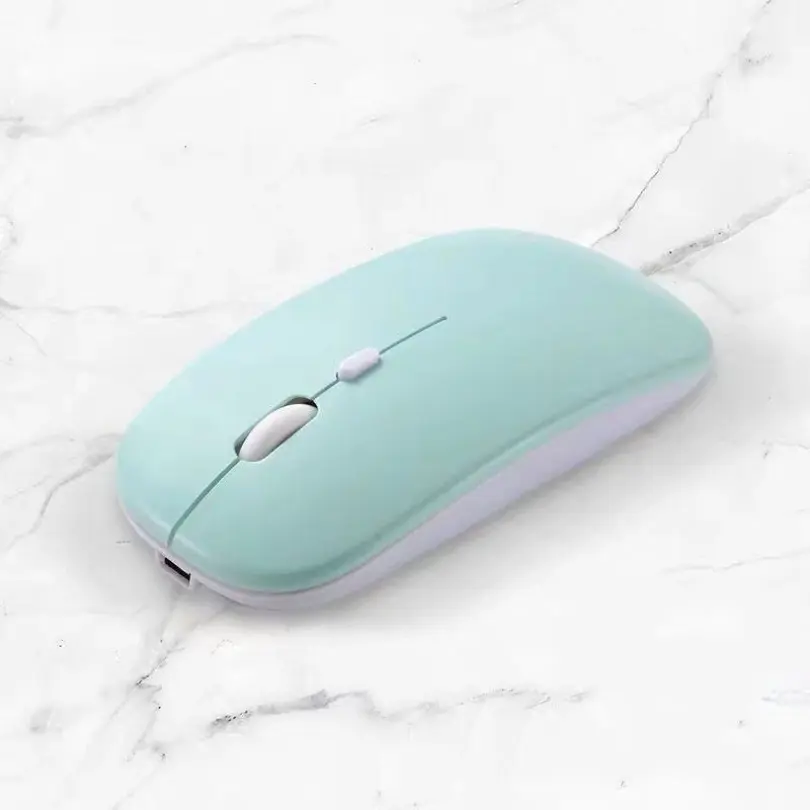 Picture of Bluetooth Mouse for Laptops, Desktops, Tablets, iPads, iPhones, and Smartphones  Dual-Mode 2.4GHz Optical Rechargeable Wireless Mouse  Stylish, Ergonomic, Ultra-Slim Design-Nadra-NM01(Green)