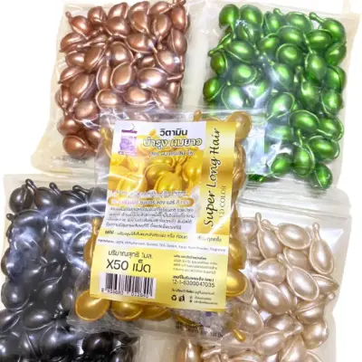 Picture of Super Long Vitamin E Jojoba Oil Hair Capsule(Multicolor)