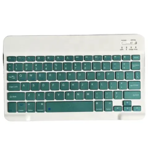 Picture of Rechargeable Bluetooth Keyboard for Tablets, iPads, iPhones, Smartphones, and Laptops  Sleek, Ergonomic, Ultra-Slim Wireless Mini Nadra Keyboard  Perfect for professionals, students, and travelers alike.(Dark Green)