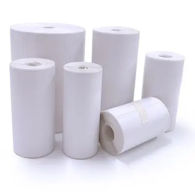 Picture of Steadfast Courier Label 50x75mm Small Roll around 85 Labels per Roll, 2x3 inches) for PT260 58mm printer Direct Thermal DT Stickers  Shipping Labels  Premium Self-Adhesive Thermal Labels - White(50x75-Roll-1-Small)