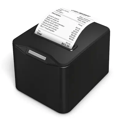 Picture of 80mm  3-inch  POS Printer  Bluetooth+USB  Desktop Thermal Receipt Printer with Auto Cutter  High-Speed Thermal Printing  ESC/POS Support for Retail Stores, Grocery Stores, Clothing Stores, Supermarkets, Cafés, Restaurants(Black)