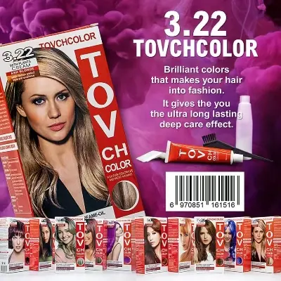Picture of Tov Ch Hair Color Cream 80ml*2 Medium Golden Blonde 7.3(7.3)
