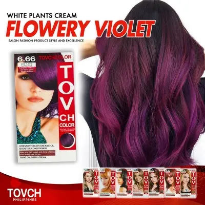 Picture of Tovch Intensive Hair Color Creame Conditioner Shine Colorful Cream 80ml*2(6.66)