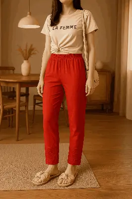 Picture of school college girls salwar pant china linen kaporer.. 🌸উমাইশা ফ্যাশান প্রেজেন্টস – স্কুল কলেজ এর মেয়েদের জন্য প্রিমিয়াম কোয়ালিটি চায়না লিলেন কাপড়ের প্যাজামা