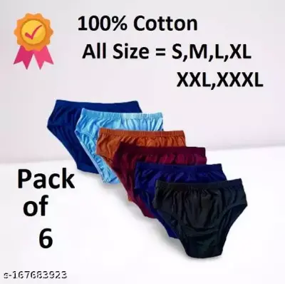 Picture of 6pcs/ set soft cotton triange shape underwear panty for Ladies