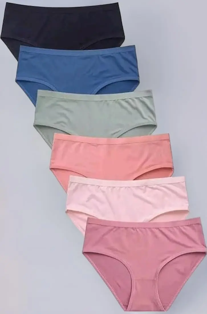Picture of 6pcs/ set soft cotton triange shape underwear panty for Ladies