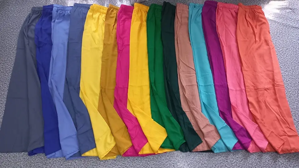 Picture of Combo Pack of 3 Womans Plazzo Flare wide Palazzo Pants.