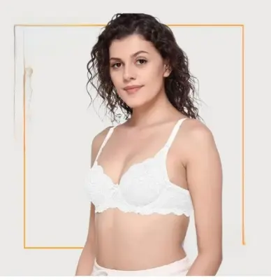 Picture of Ring Border Push-up Padded Bra For Woman .