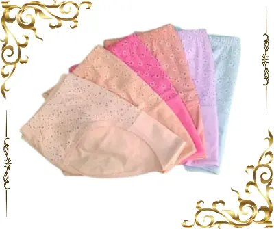 Picture of Flower Printed Cotton Comfortable Panty For Woman - 1pcs