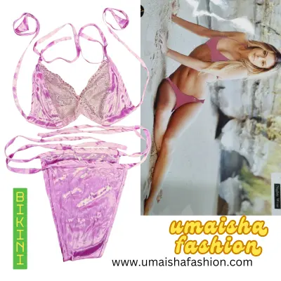 Picture of Two Piece Swimsuit Swimwear Triangle Bikini Sets for Ladies