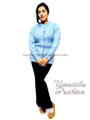 Picture of Women's Long Sleeve Cable Knit Design Sweater Open Front Cardigan