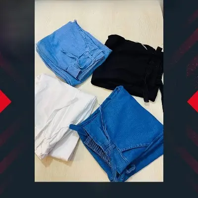 Picture of Denim Plazzo pant for Woman Stylish And Fashionable .