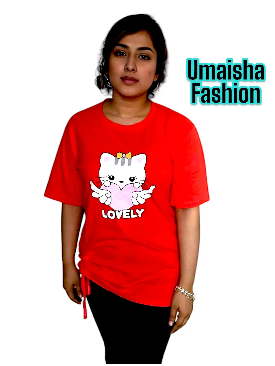 Picture of The secret of getting ahead is getting started Ladies Lace Push Cotton T-Shirt