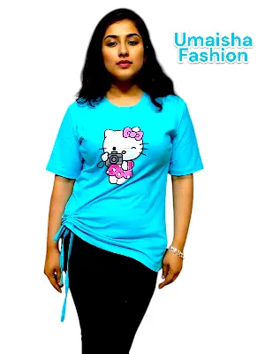 Picture of The secret of getting ahead is getting started Ladies Lace Push Cotton T-Shirt