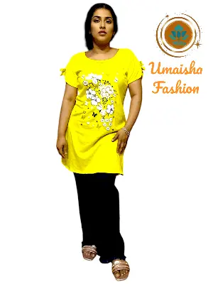 Picture of Denim Jeans Plazzo Pant and T-Shirt Set For Teenager Jeans and Tops Set.