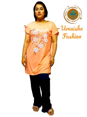 Picture of Denim Jeans Plazzo Pant and T-Shirt Set For Woman.