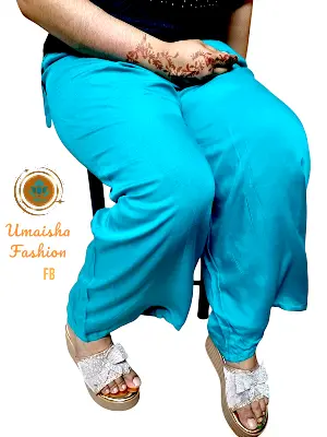 Picture of Womens Plazzo Pants High Quality Fabrics Summer  Wear Casual Palazzo .