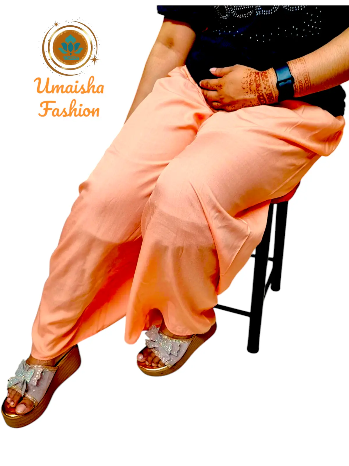 Picture of Womens Plazzo Pants High Quality Fabrics Summer  Wear Casual Palazzo .