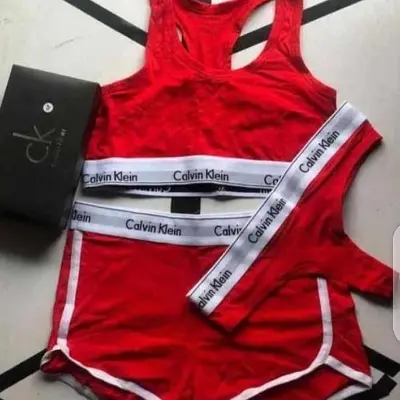 Picture of Women'S Modern Cotton Panty And Tops 3 Pcs Set