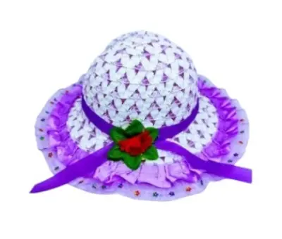 Picture of Kids Girls Stylish and Beautiful Hat Cap Topi (1 Years-5 Years)