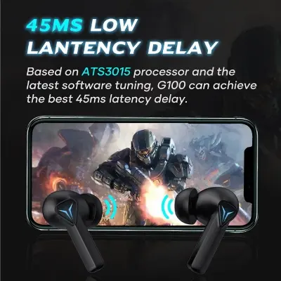 Picture of Wavefun G100 Wireless Gaming Bluetooth Earbuds - Gray - Earbuds