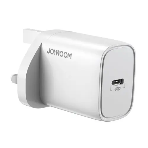 Picture of Joyroom 20W PD Fast Wall Charger Nano Fast Charger For IPhone 14 Compact Fast Charger UK Plug - White