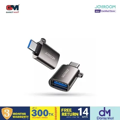 Picture of Joyroom S-H151 Type-C male to USB Female Adapter Transmission Charging Converter Connector - Maroon