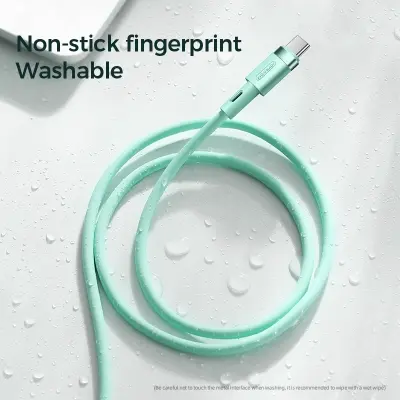 Picture of Joyroom S-1830N9 Type-c to Type-c Silicone Data Cable 1.8M - Green - Green