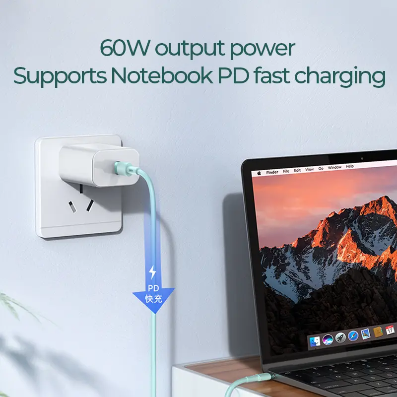 Picture of Joyroom S-1830N9 Type-c to Type-c Silicone Data Cable 1.8M - Green - Green