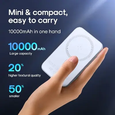 Picture of Joyroom JR-W020 20W Mini magnetic wireless power bank 10000mAh - Blue - Blue