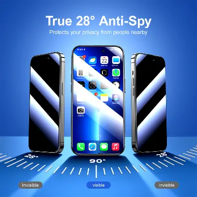 Picture of JOYROOM JR-P01 Black Edge Privacy Screen Protector for iPhone 14 / 14 Plus / 14 Pro / 14 Pro Max