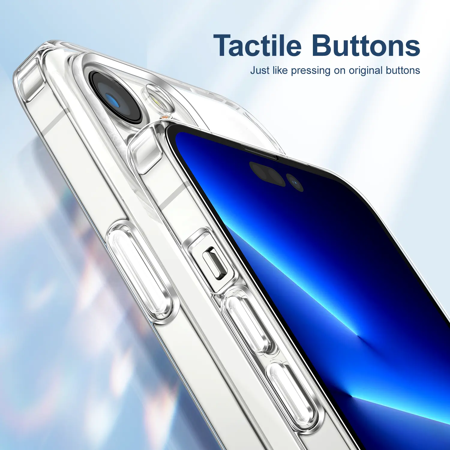 Picture of Joyroom JR-14D4 14D Anti-Yellow Transparent Clear Cover Case for iPhone 14 Pro & iPhone 14 Pro Max - Transparent