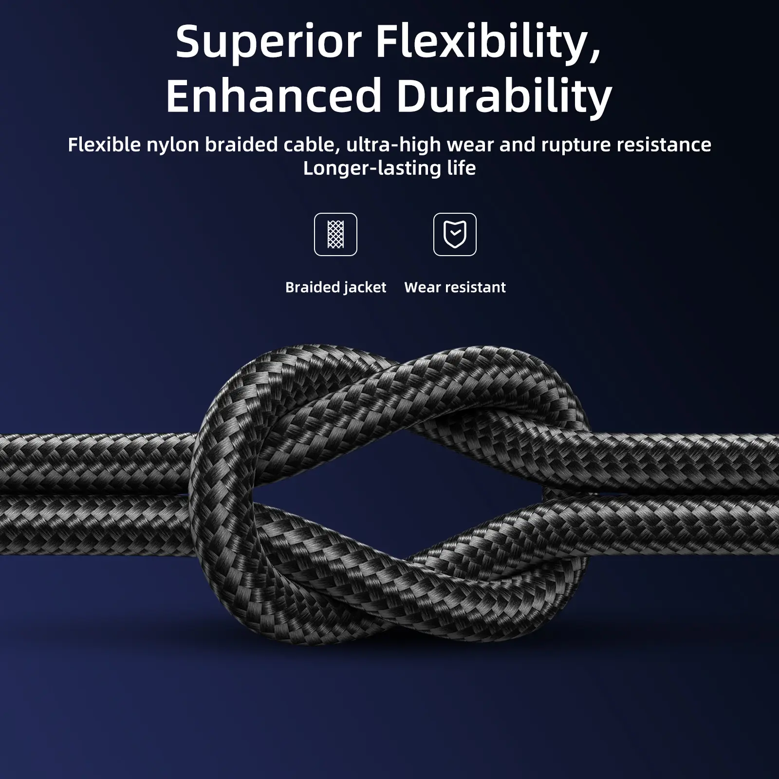 Picture of Joyroom S-1T3015A5 3.5A 3-in-1 Data Cable (USB-A to Lightning+Type-C+Micro) 1.2m- Blue - Blue