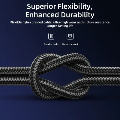 Picture of Joyroom S-1T3015A5 3.5A 3-in-1 Data Cable (USB-A to Lightning+Type-C+Micro) 1.2m- Blue - Blue