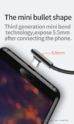 Picture of Joyroom S-M98K Bullet Shape Series Type-C Fast Charging Cable, 1.2M Type-C Cable - Red - Red