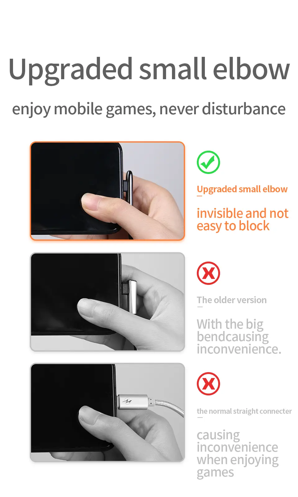 Picture of Joyroom S-M98K Bullet Shape Series Type-C Fast Charging Cable, 1.2M Type-C Cable - Red - Red