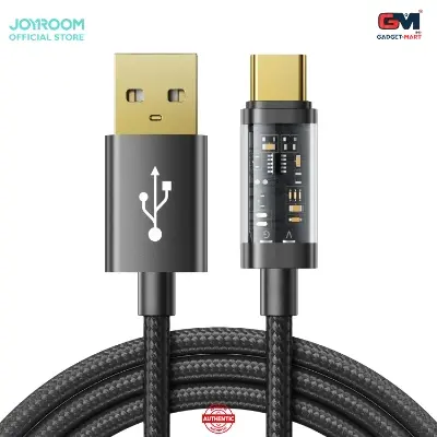 Picture of Joyroom S-UC027A12 USB To Type-C 3A Data Cable - 1.2m - Black - Black