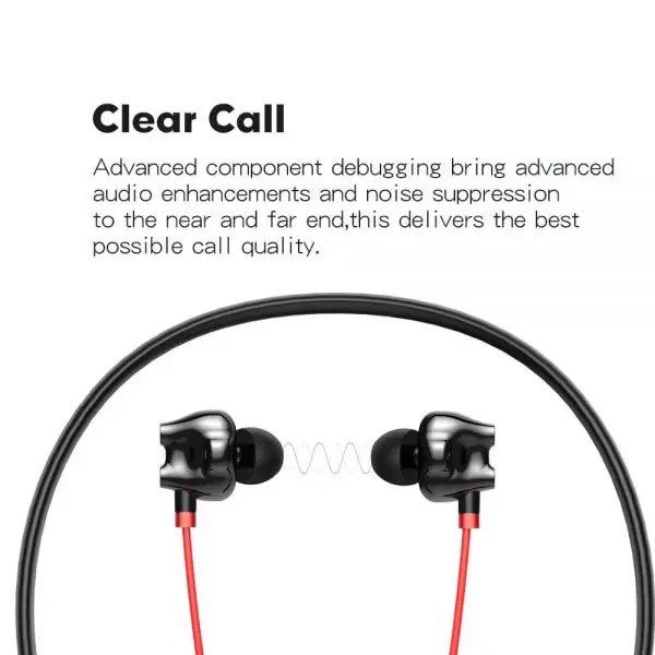 Picture of Wavefun Flex U Dual Dynamic Speaker Wireless Neckband Earphones - Black