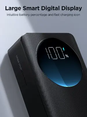 Picture of Joyroom PBF01/02/03 30W Super Fast Charging 10000/20000/30000mAh Big Capacity Power Bank with Troch Light For Laptop & Mobile - PBF 01 (10000mAh)