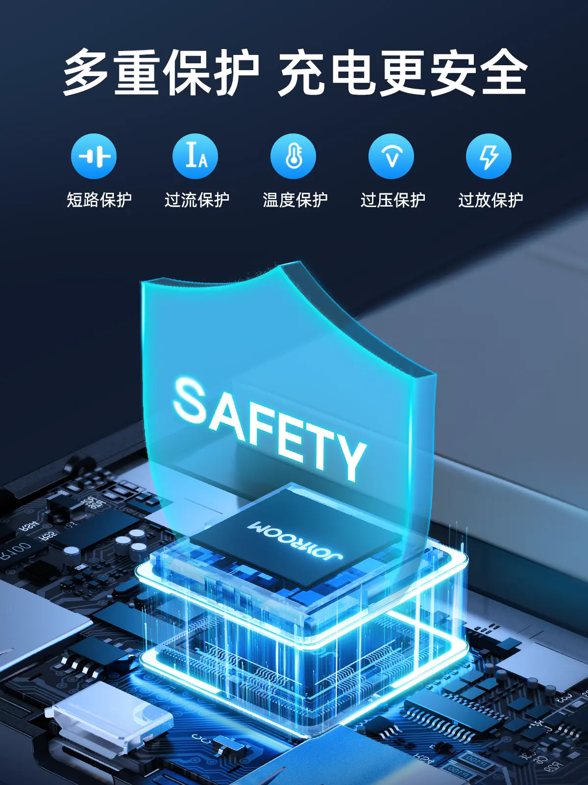 Picture of Joyroom JR-QP194 Dazzling Series 22.5W High Speed Charging 10000mAh Power Bank - Black - Black